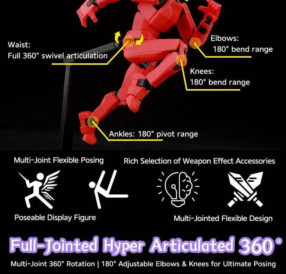 9L3D Printed Anime Jujutsu Kaisen Sukuna Yuji Yuta Satoru Gojo Lucky Dummy 13 Movable Shapeshift Action Figures Mannequin Toys
