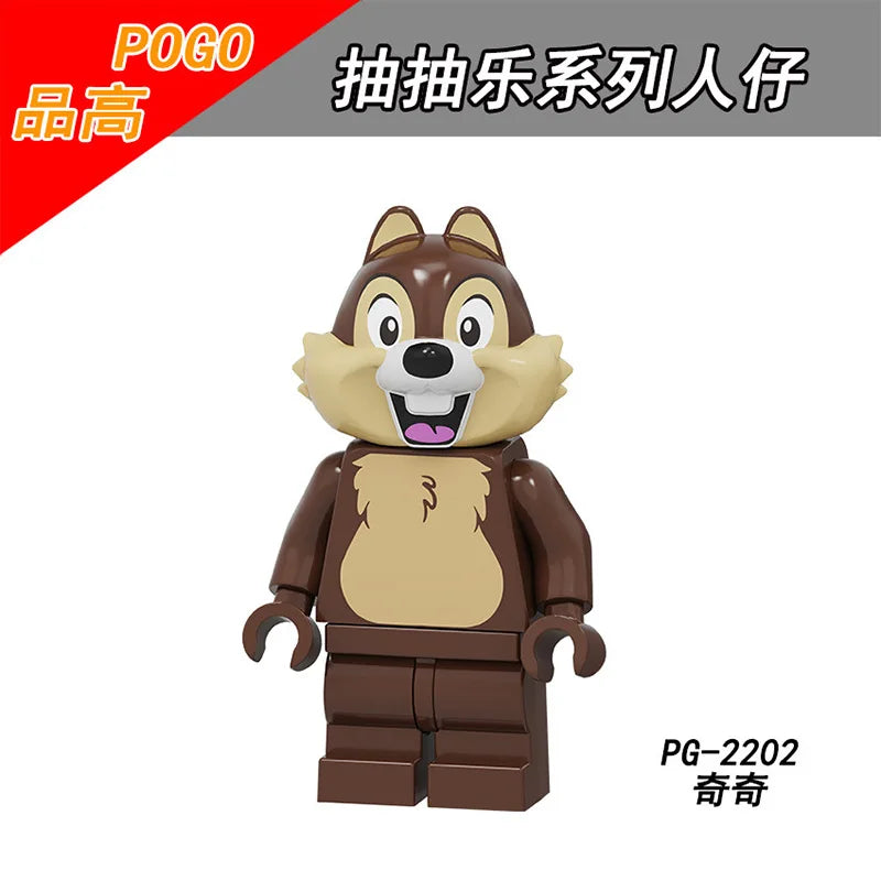 Disney Building Blocks Cartoon Comedy Simpson Family Mini Model Figures Assemble Action Bros Figures Building Blocks Toys