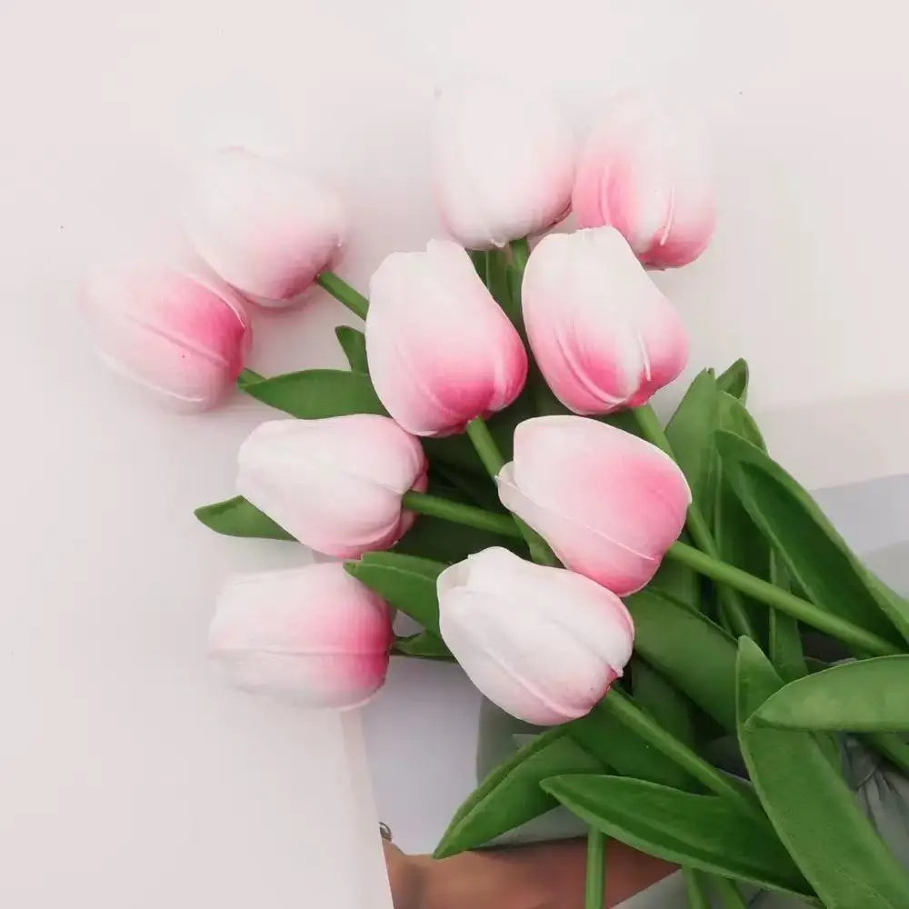 1/5/10/15PCS Tulips Artificial Flowers Real Touch Flowers Tulip Bouquet Decor Fake Tulips Flower for Home Wedding Decorations