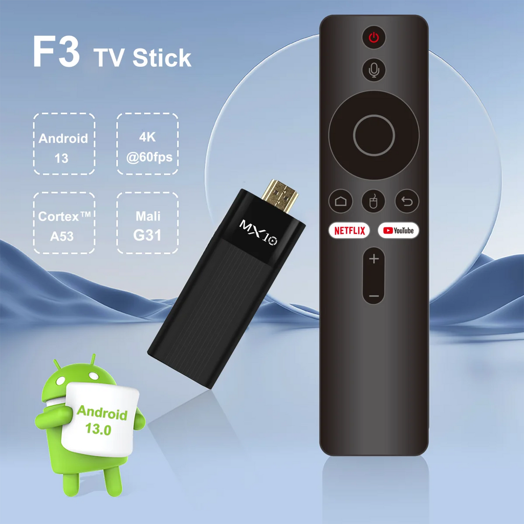 Factory Directly MX10-F3 TV Stick 4K Android 11 Allwinner H313 2.4G&5G Wifi 2GB 16GB tv box fire tv stick 4k