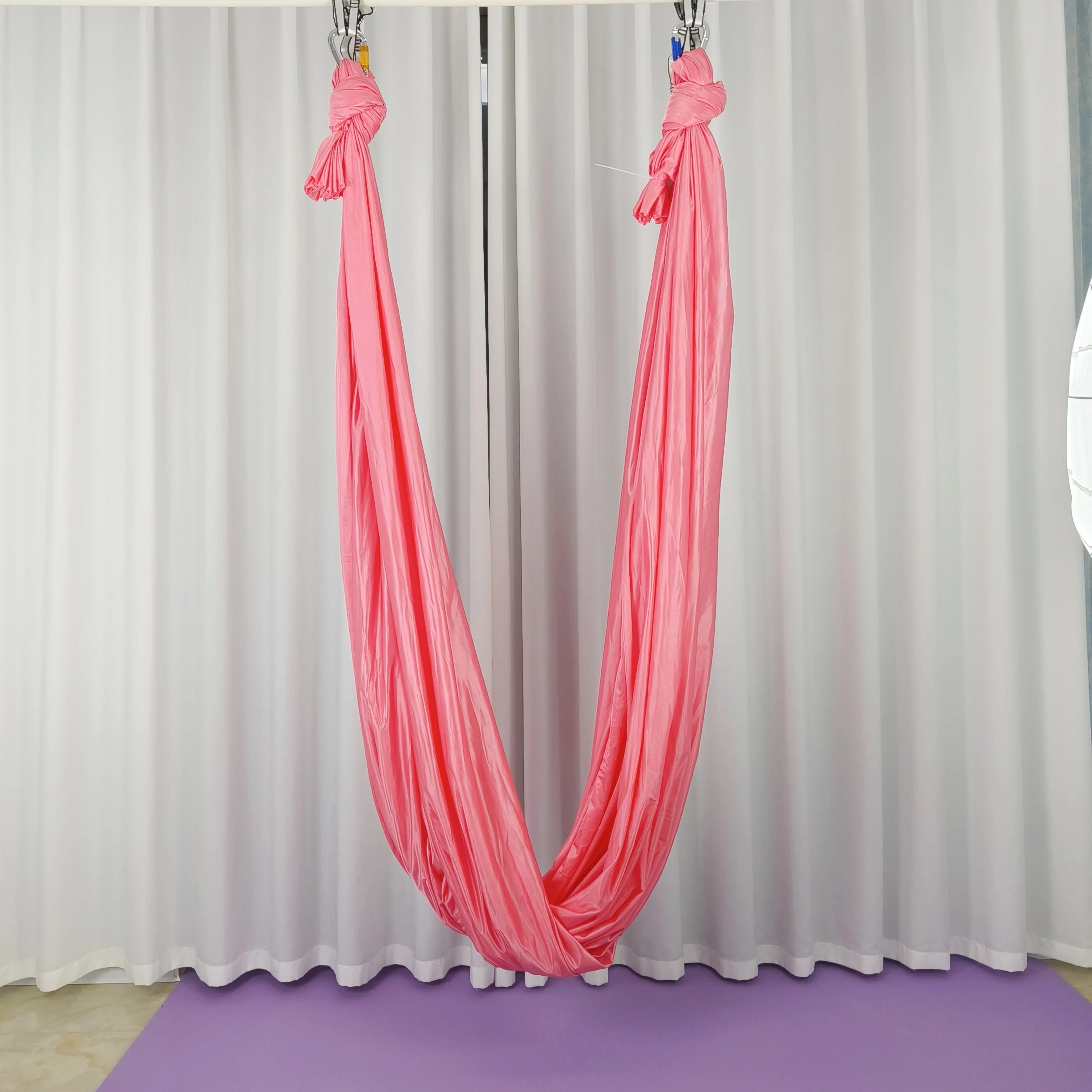 Stretch fabric Full set Flying-Aerial Yoga Hammock Fabric Swing Latest Multifunction Anti-gravity Yoga belts for yoga training