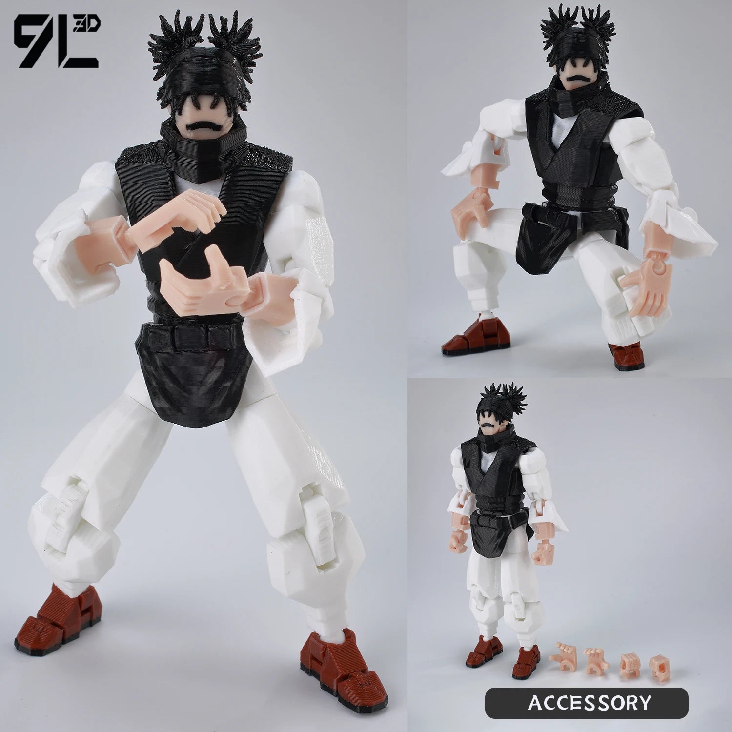 9L3D Printed Anime Jujutsu Kaisen Sukuna Yuji Yuta Satoru Gojo Lucky Dummy 13 Movable Shapeshift Action Figures Mannequin Toys