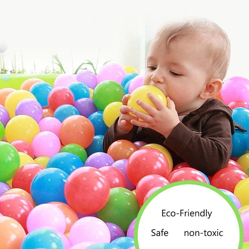 Colorful Baby Plastic Balls Water Pool Ocean Wave Balls Kids Swim Pit With Basketball Hoop Play House Outdoor Tents Toys Props