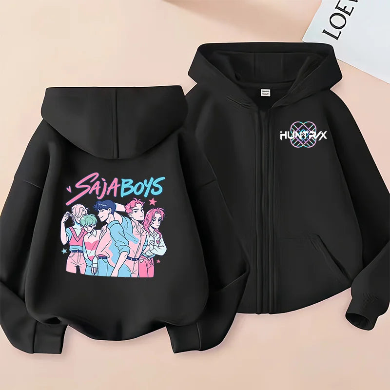 Huntrix Clothing kpop Demon Hunters Hoodie k pop T Shirt Sweatshirt HUNTRX Long Sleeve Jumper Rumi Zoey hoody k-pop Tops Coat