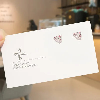 Round Magnetic Non-Piercing Clips on Stud Earrings Cute Fruit Series Stainless Steel Ear Stud Fashion Jewelry Sweet Girls 1 Pair