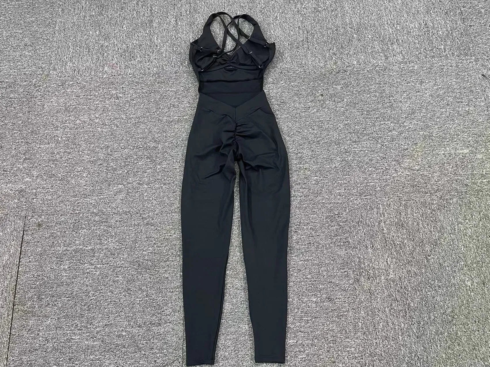 Sporty Jumpsuit Women Sportwear 2025 Workout Yoga Clothes Push Up Gym Set Women Sportswear Sport Outfit Fitness Overalls Black