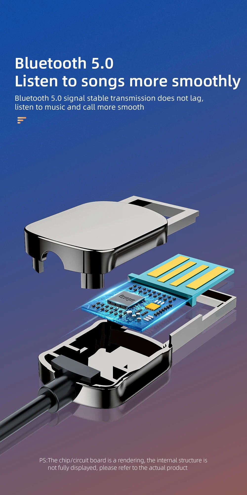 Essager Bluetooth Audio Receiver Dongle USB To 3.5mm Jack Car Audio Aux Bluetooth 5.0 Handsfree Kit For Car Receiver BT Transmit