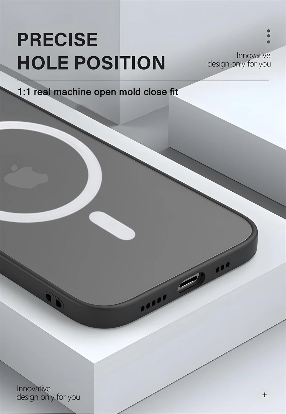 Luxury Matte For Magsafe Case For Apple iPhone 15 14 13 12 11 Pro Max Plus Magnetic Wireless Charging Soft Protection Accessorie