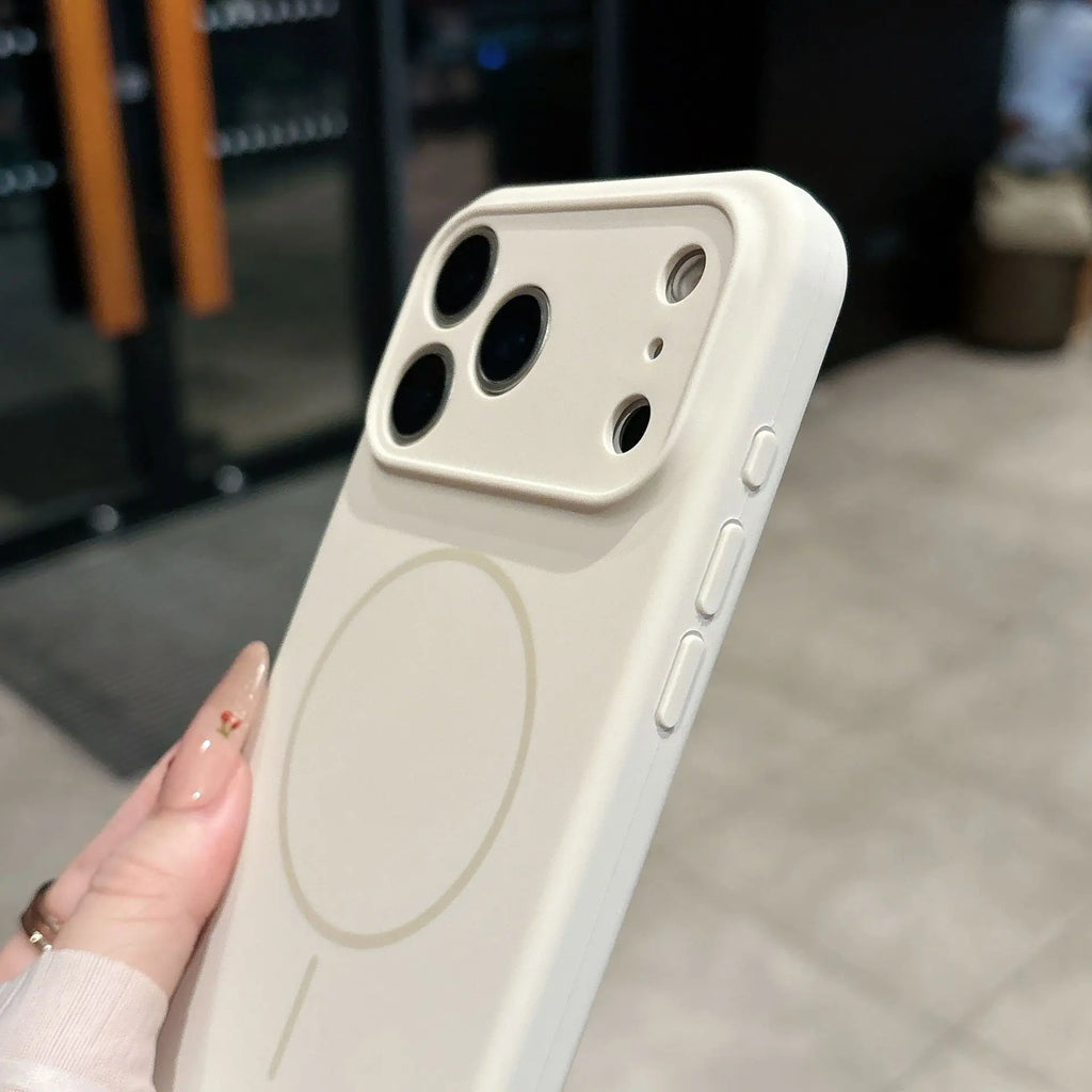 Liquid Silicone Phone Case For Magsafe For iPhone 17 16 15 14 13 Pro Max Air Plus Cases Magnetic Wireless Charging Soft Cover