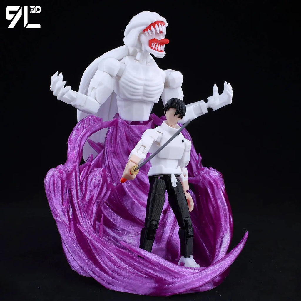 9L3D Printed Anime Jujutsu Kaisen Sukuna Yuji Yuta Satoru Gojo Lucky Dummy 13 Movable Shapeshift Action Figures Mannequin Toys