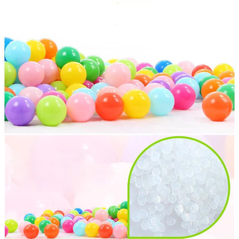 Colorful Baby Plastic Balls Water Pool Ocean Wave Balls Kids Swim Pit With Basketball Hoop Play House Outdoor Tents Toys Props