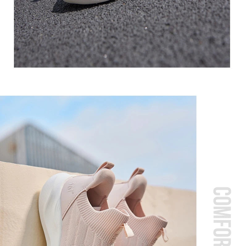 361 Degrees Women Running Shoes Spring New Mesh Thick Bottom Rebound Casual Shock-absorber Durable Female Sneaker 682512238