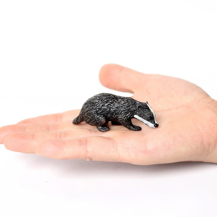 Realistic Woodland Creatures Figurines Toys Raccoon,Beavers ,Badger,Anteater,Platypus Easter Eggs Education Birthday Gift