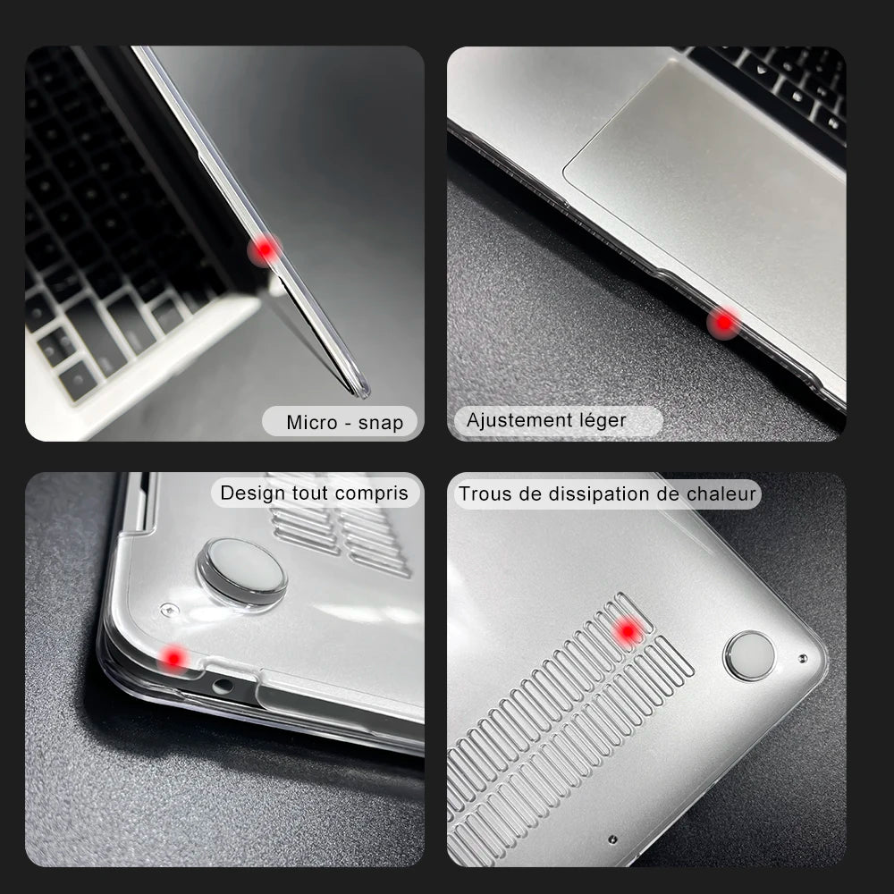 Laptop Case for Macbook Air 13 A2337 2020 A2338 M1 Chip Pro 13 2022 M2 Air 13.6 M2 for Macbook Pro 14 case M4 2023 M3 Pro 16