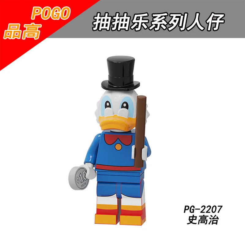 Disney Building Blocks Cartoon Comedy Simpson Family Mini Model Figures Assemble Action Bros Figures Building Blocks Toys