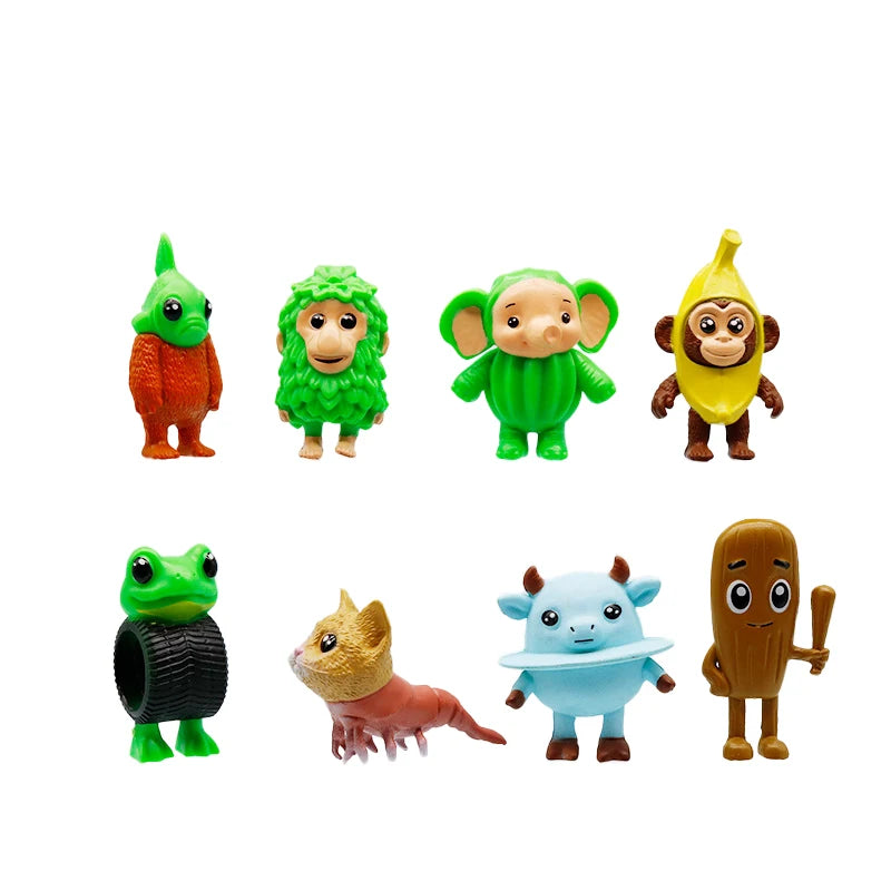 Brainrot Anime Action Figures Tung Tung Tung Sahur Ornaments Figure Funny Meme PVC Toy Model Home Decor Kids Gift