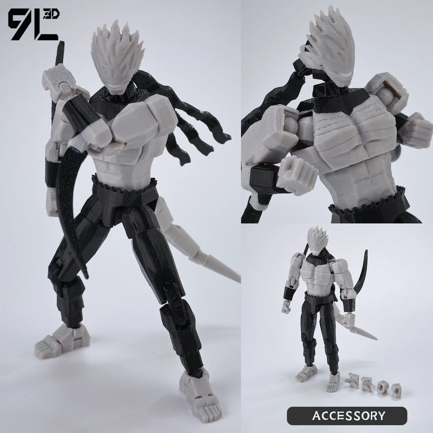9L3D Printed Anime Jujutsu Kaisen Sukuna Yuji Yuta Satoru Gojo Lucky Dummy 13 Movable Shapeshift Action Figures Mannequin Toys