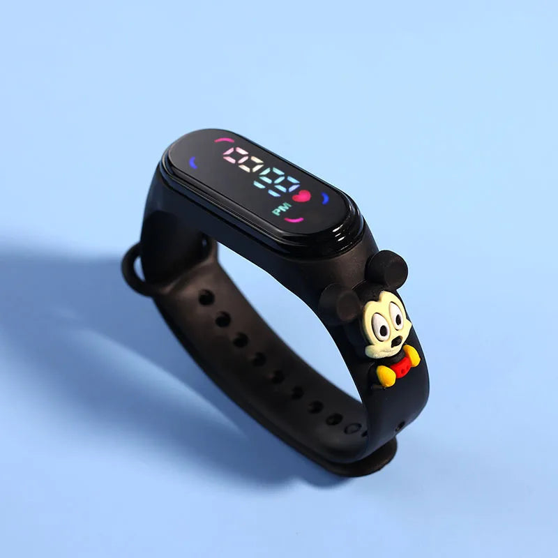 Disney Stitch LED Waterproof Kids Digital Watch Spiderman Hulk Children Watch Sports Touch Electronic Watch  Kids Gifts
