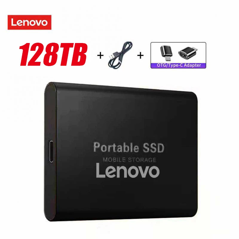 Lenovo External Hard Drive Portable SSD 1TB 2TB External Mobile Hard Disk 32TB USB 3.1/Type-C Solid State Disks For Laptops MAC