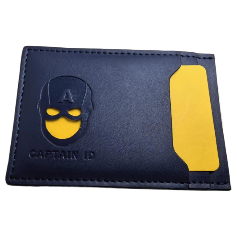 Leather Bat Wallet Personalized Superhero Mask Card Holder Bat ID Heroic Wallet Gift