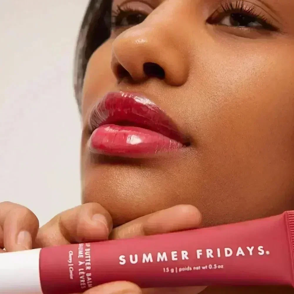 Summer Fridays Lip Balm Moisturizing Mirror Lip Gloss Lip Vanilla Pink Sugar Coffee Cake Smell Lipstick Transparent Oil Makeup
