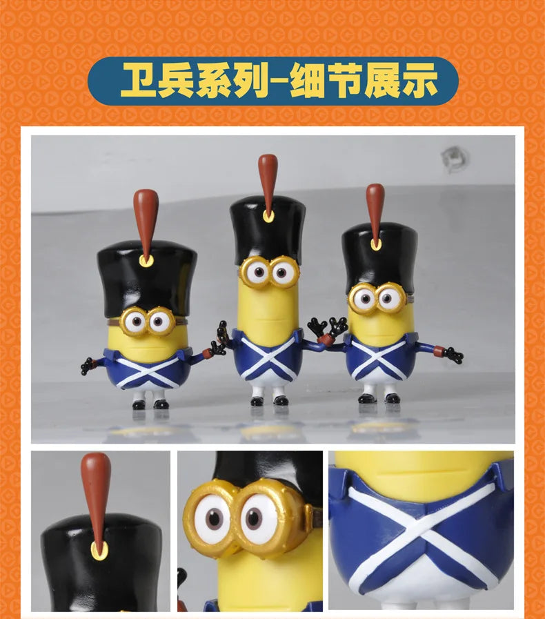 Authentic Full Series Toys Set Miniones Kevin Bob Gru 3d Eye Despicable Miniones With Action Figures Toys For Kids Gifts