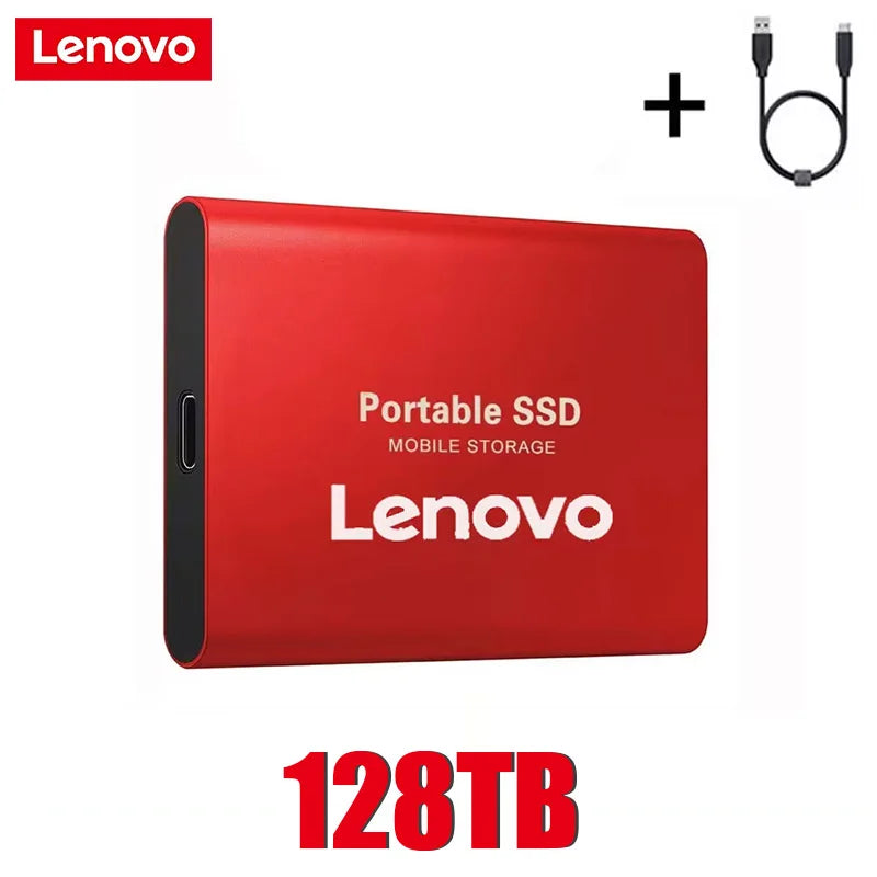Lenovo External Hard Drive Portable SSD 1TB 2TB External Mobile Hard Disk 32TB USB 3.1/Type-C Solid State Disks For Laptops MAC
