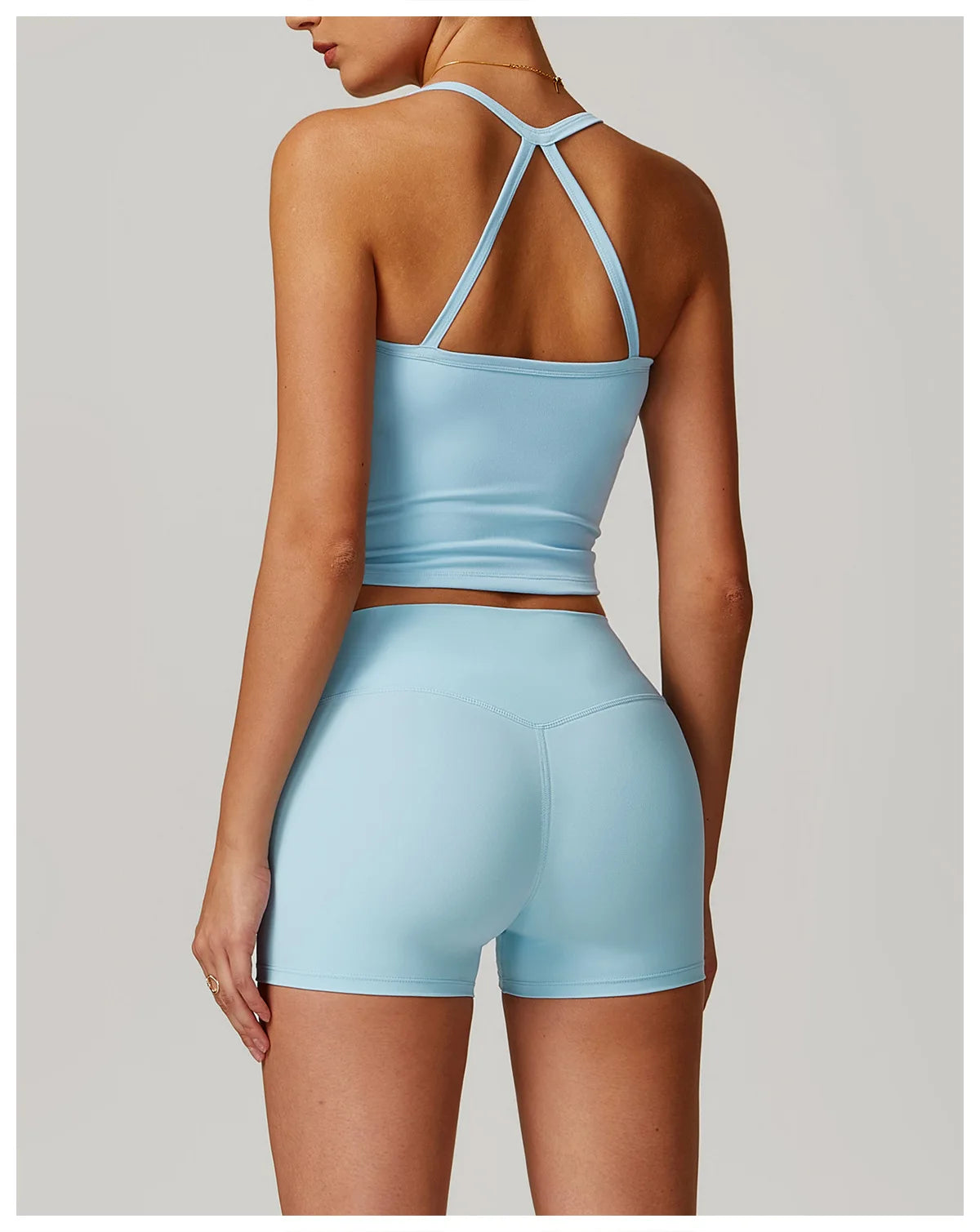 Women Cross Back Yoga Top Breathable Shockproof Sports Vest Fitness Sport Bra With Padded Gym Crop Top Running Active Sportswear