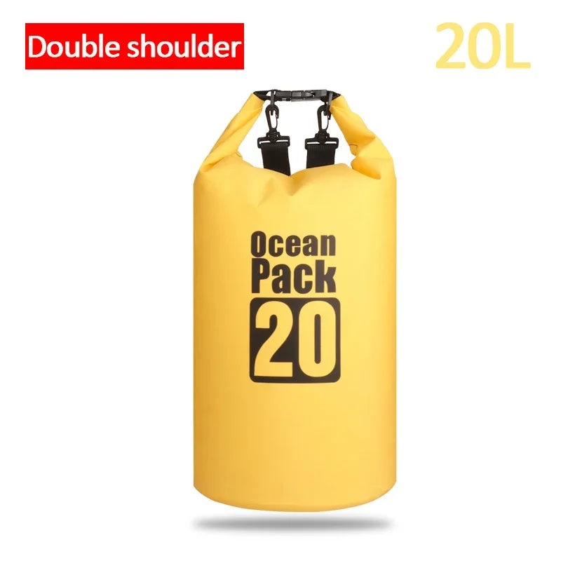 Waterproof PVC Dry Bag for Women Men 2L/5L/10L/15L/20L/30L Outdoor Sport Storage Bag for Kayaking, Boating, Fishing, Swimming