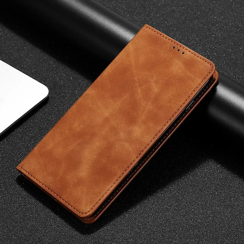 Luxury PU Leather Case For Samsung Galaxy S5 S6 S7 S10E S20 S21 S20 Ultra FE Edge S8 S9 S10 Lite Plus Flip Phone Case Cover  Bag