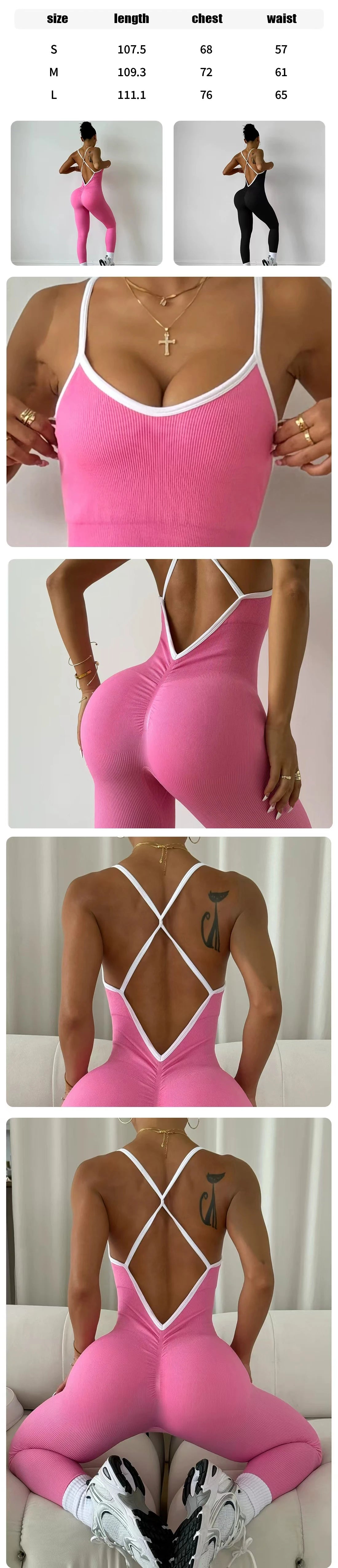 2025 new women's sleeveless yoga jumpsuit yoga Pilates gym workout seamless breathable sportswear fast drying anti slip