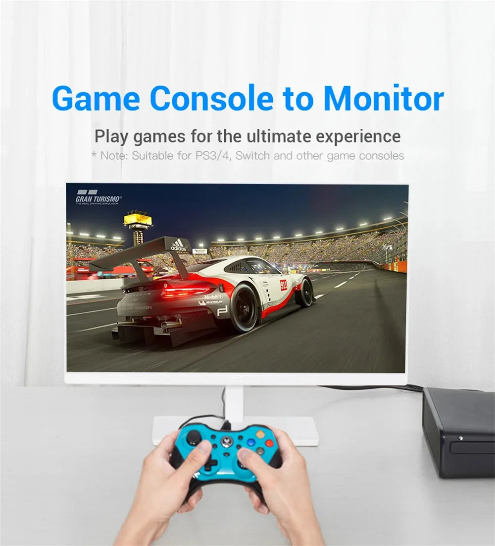 DVI to HDMI Adapter DVI 24+1 to HDMI-Compatible Plated Plug DVI Male to HDMI-compatible Video Converter for PC HDTV Projector