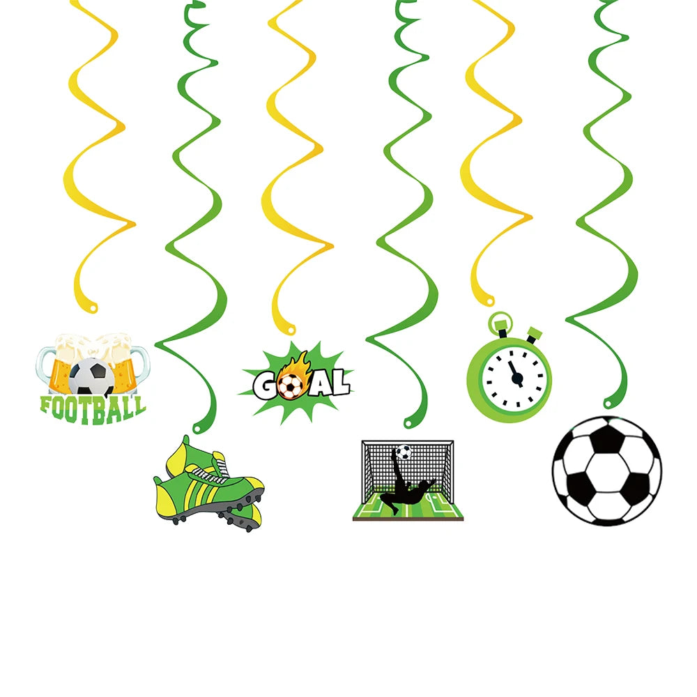 Soccer Theme party decoration plates cups tablecloth supplies kids boys Football theme birthday party decoration drinking straws