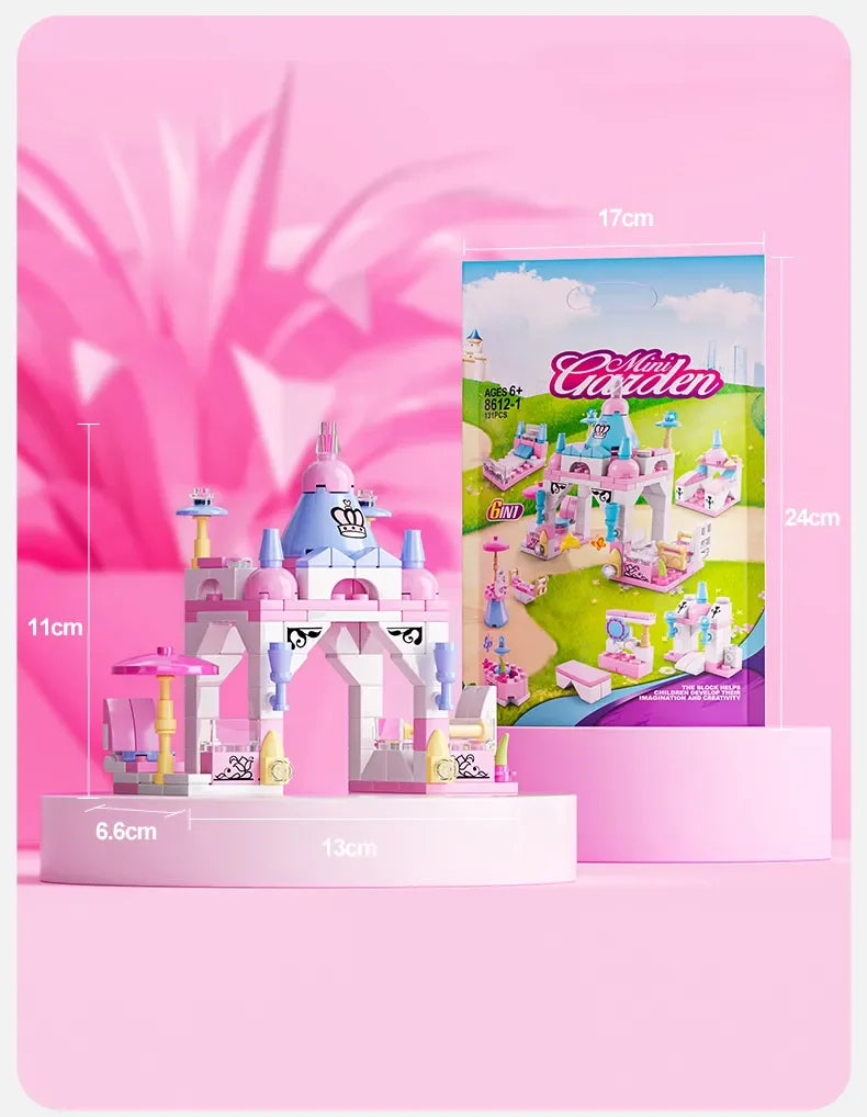 6IN1 Building Blocks City Fire Car Police Truck Engineering Crane Tank Helicopter Bricks Set Toys for Children Kids