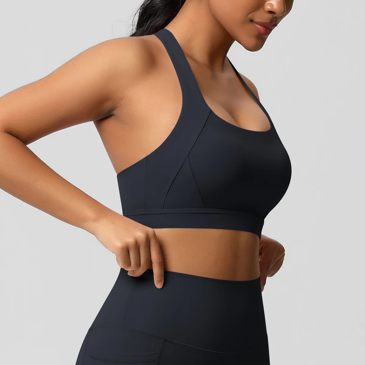 Women Sexy Yoga Vest Sexy Breathable Quick Drying Sport Brassiere Gym Push Up Shockproof High Intensity Pilates Clothes Women