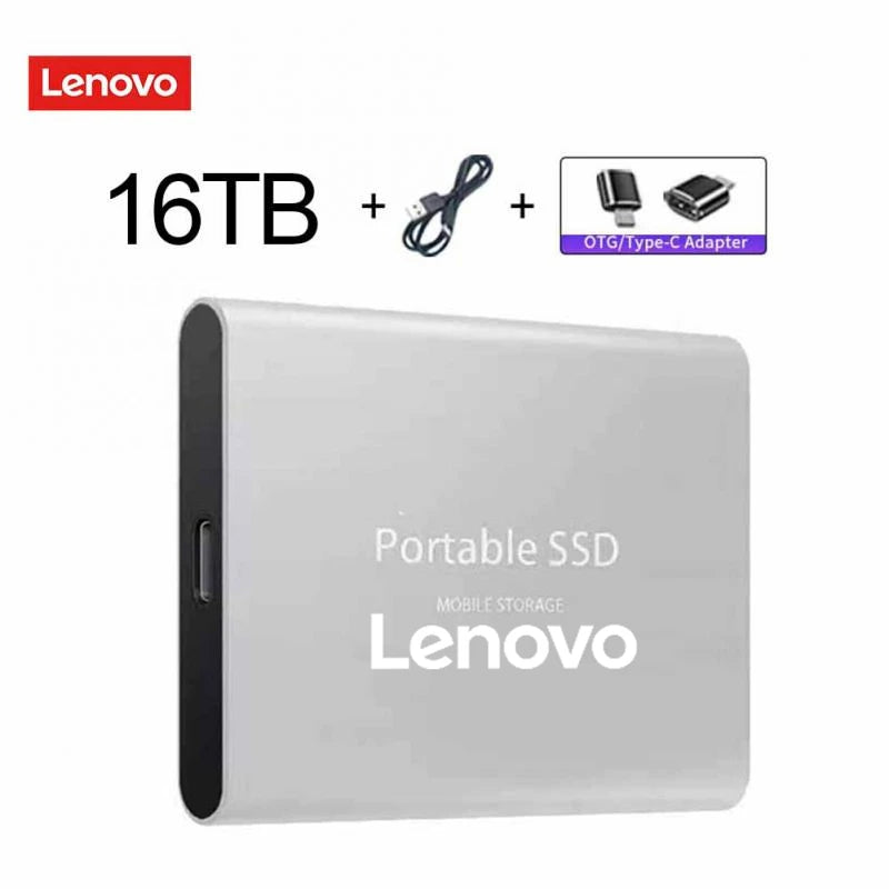 Lenovo External Hard Drive Portable SSD 1TB 2TB External Mobile Hard Disk 32TB USB 3.1/Type-C Solid State Disks For Laptops MAC