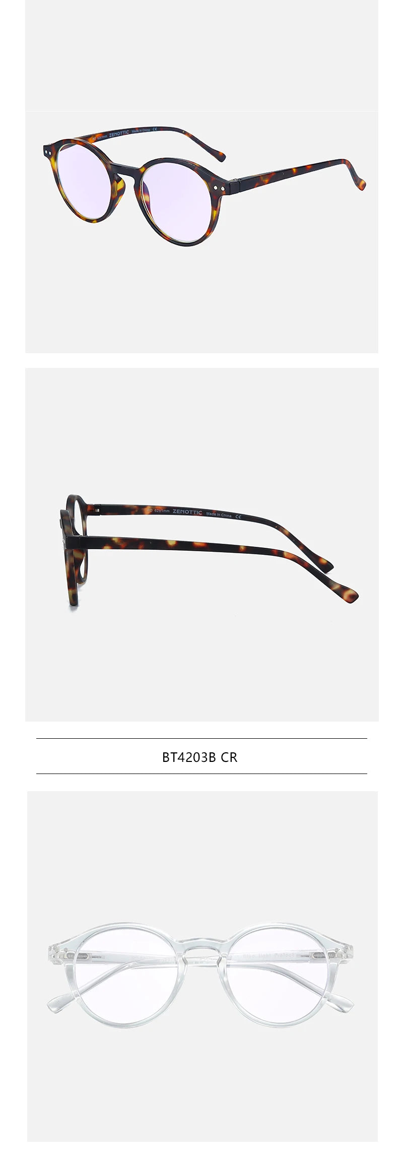 ZENOTTIC 2025 Retro Reading Glasses Anti Blue Light Blocking Readers Fashion Lightweight Eyeglasses Women Men Diopter 0 to 4.0