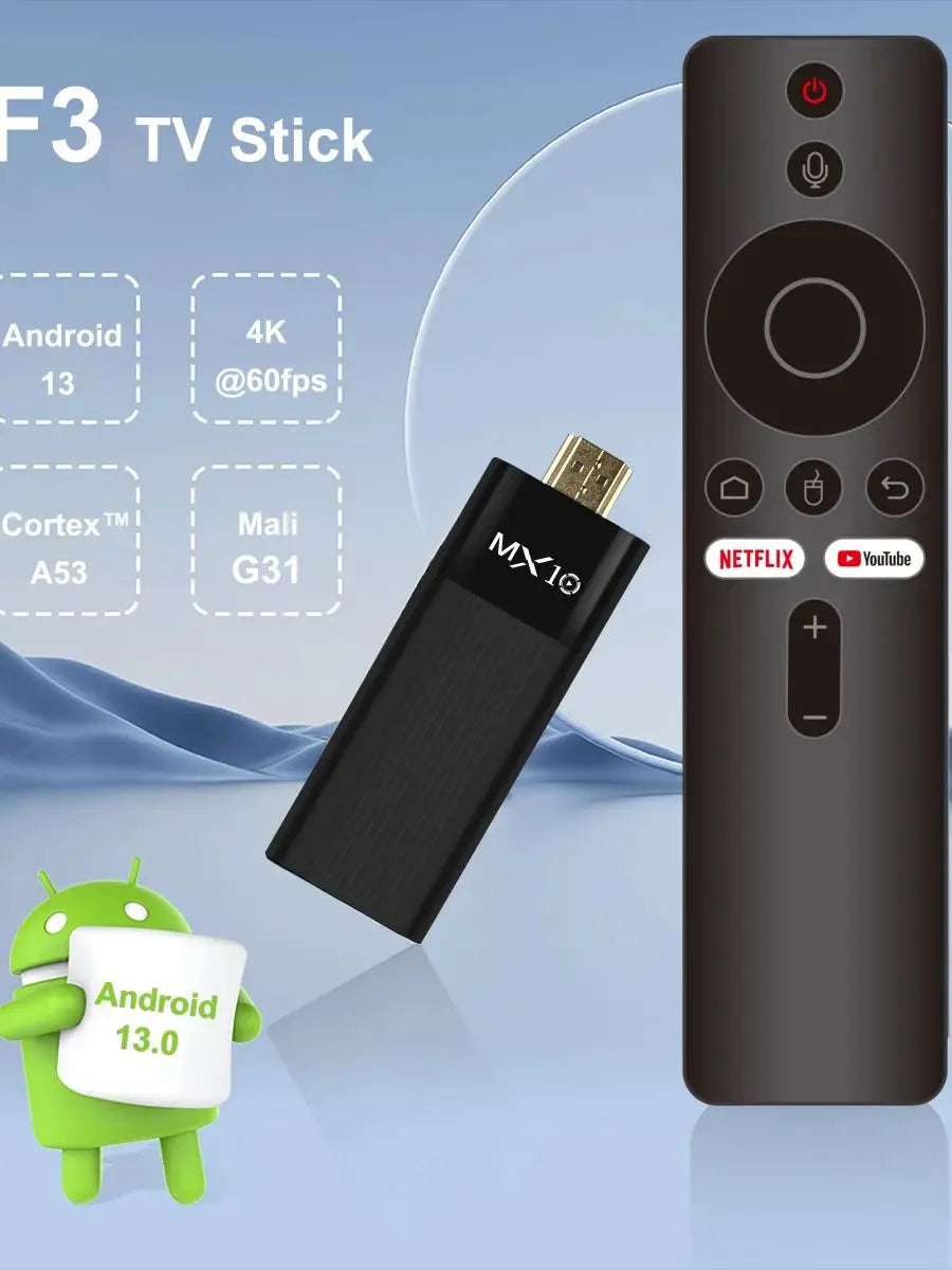 Factory Directly MX10-F3 TV Stick 4K Android 11 Allwinner H313 2.4G&5G Wifi 2GB 16GB tv box fire tv stick 4k