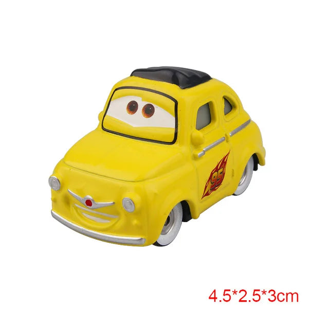 Disney Pixar Cars 2 3 Toys Lightning McQueen Truck Uncle Mack 1:55 Diecast Mater Piston Cup Fritter Frank Model Child Kids Gifts