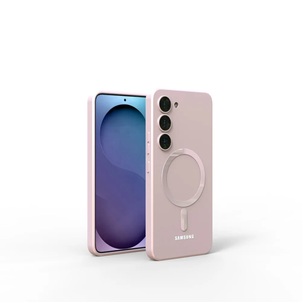 For Samsung Galaxy S25 FE Magsafe Case S25 S24 S23 S22 S21 Ultra Plus FE A17 A56 A36 A16 A55 A54 Soft Silicone Phone Back Cover