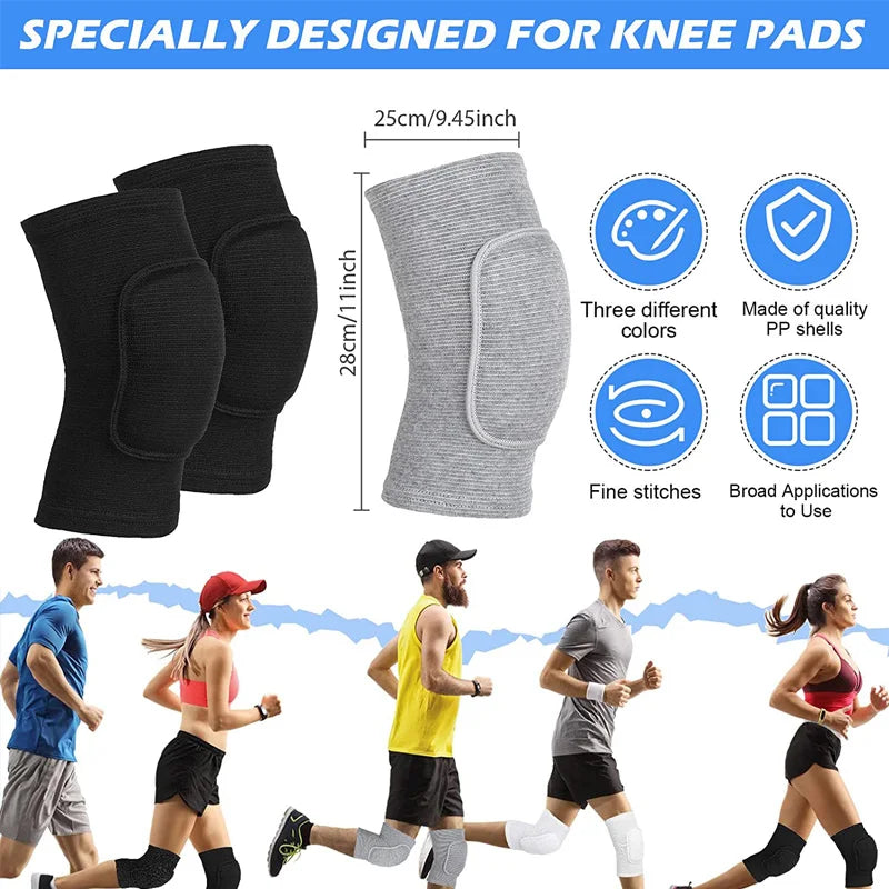 WorthWhile Dancing Knee Pads for Volleyball Yoga Women Kids Men Patella Brace Support EVA Kneepad Fitness Protector Work Gear