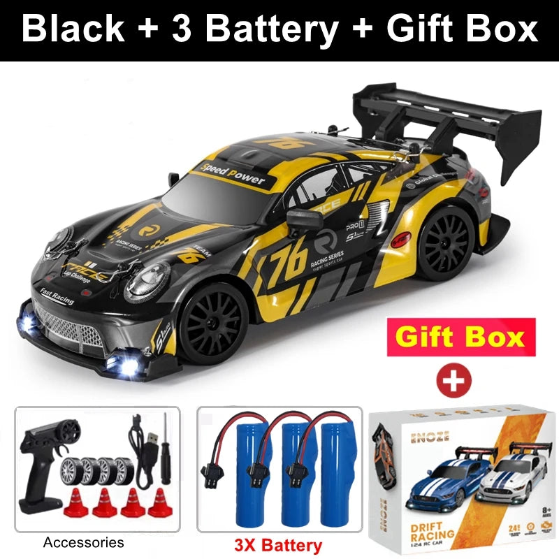 4WD RC Drift Car Remote Control GTRPRO AE86PRO Model 4x4 Racing RTR Radio Truck Vehicle Toy Gift for Boy Girl Children Kid Adult