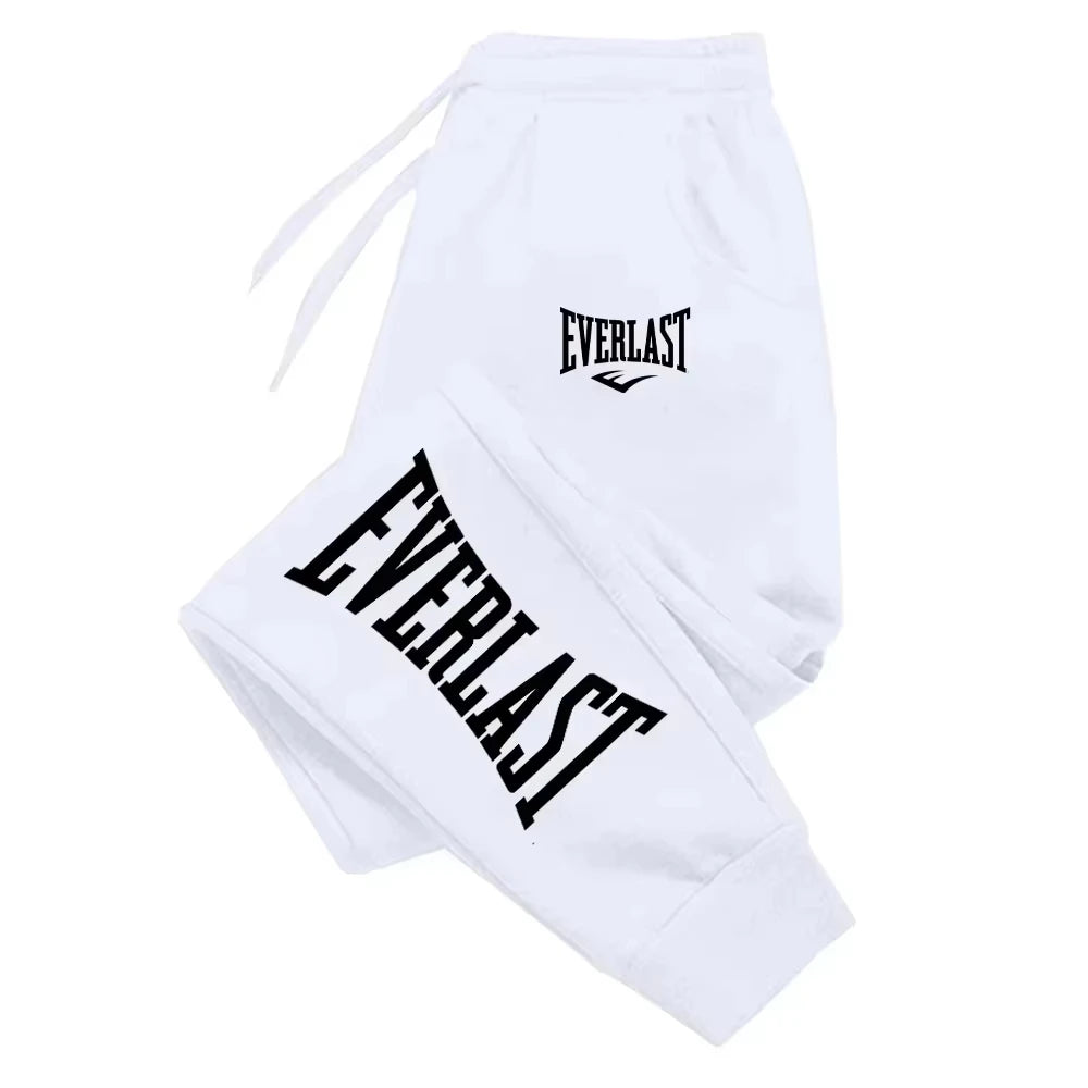 Men Printed Pants EVERLAST Men Women Running Pants Joggers Sweatpant Sport Casual Trousers Fitness Gym Breathable Pants