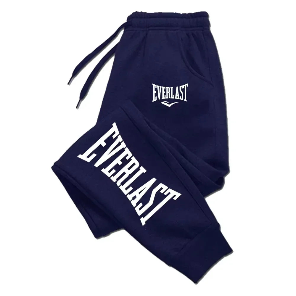 EVERLAST Men Women Jogging Sweatpants Running Trousers Fleece Streetwear Sport Oversized Jogger Sweat Pants 2025 Clothing