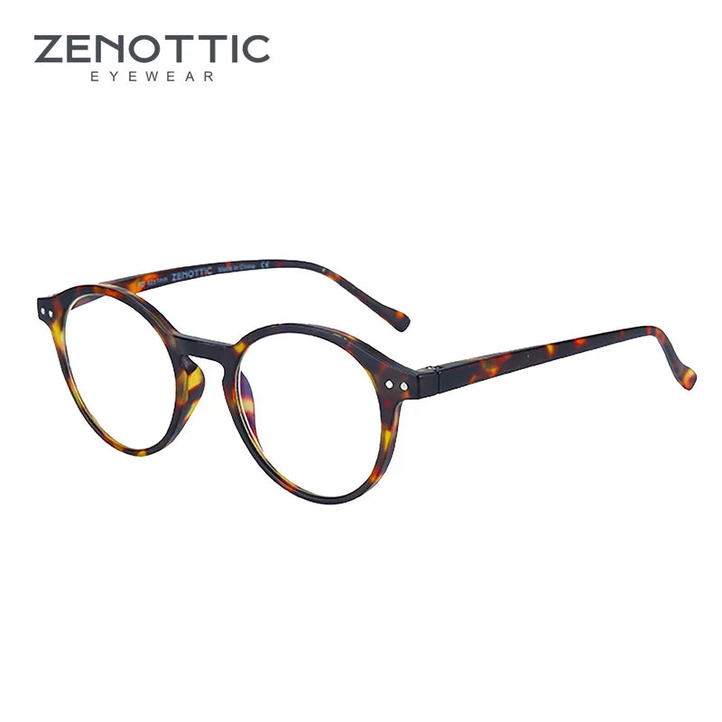 ZENOTTIC 2025 Retro Reading Glasses Anti Blue Light Blocking Readers Fashion Lightweight Eyeglasses Women Men Diopter 0 to 4.0
