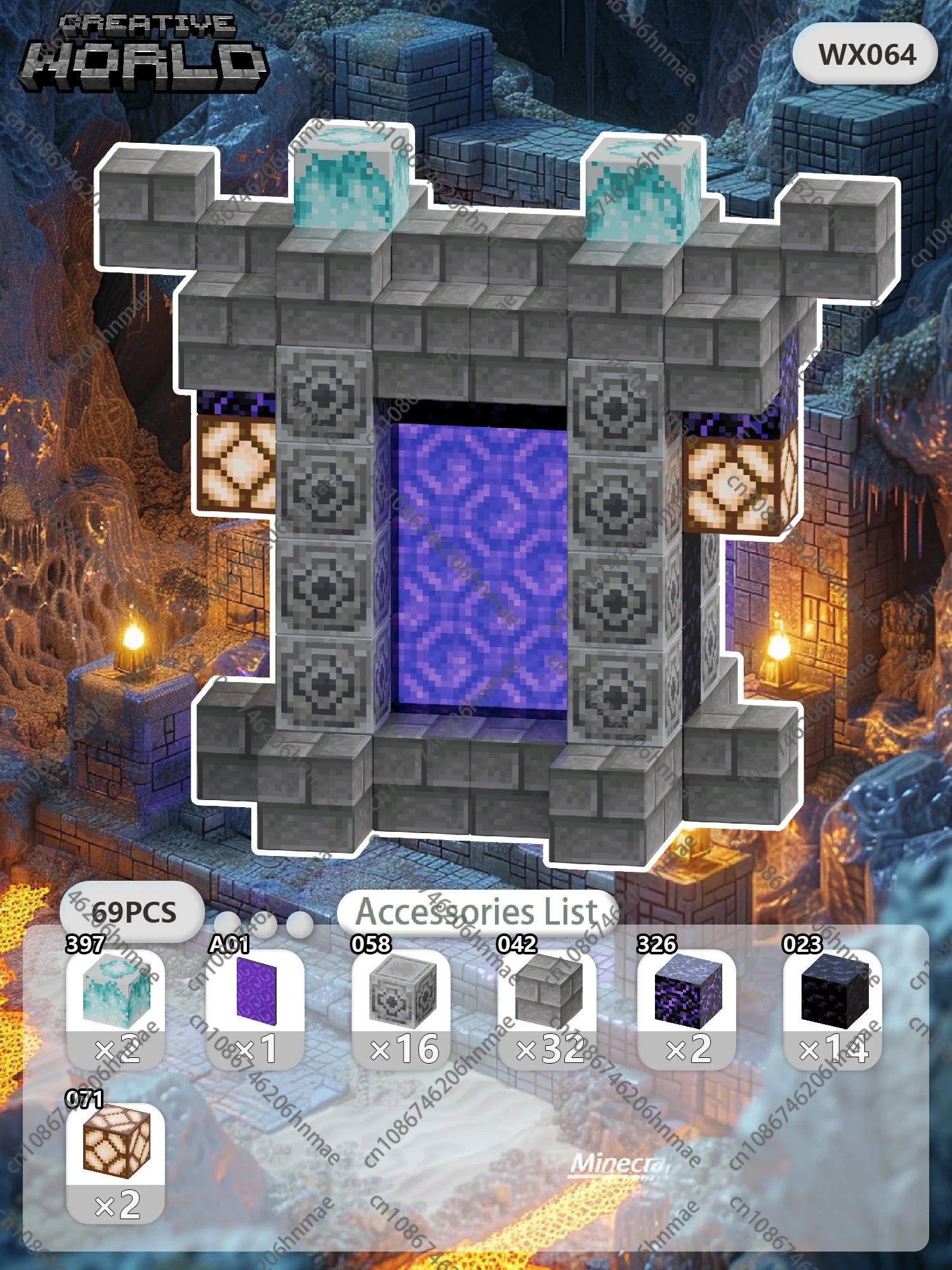 Magnetic Building Blocks Mine World Magnet Cube for Stacking Construction Brick Set Pixel Style Sensory Toys Kid Boys Girls DIY