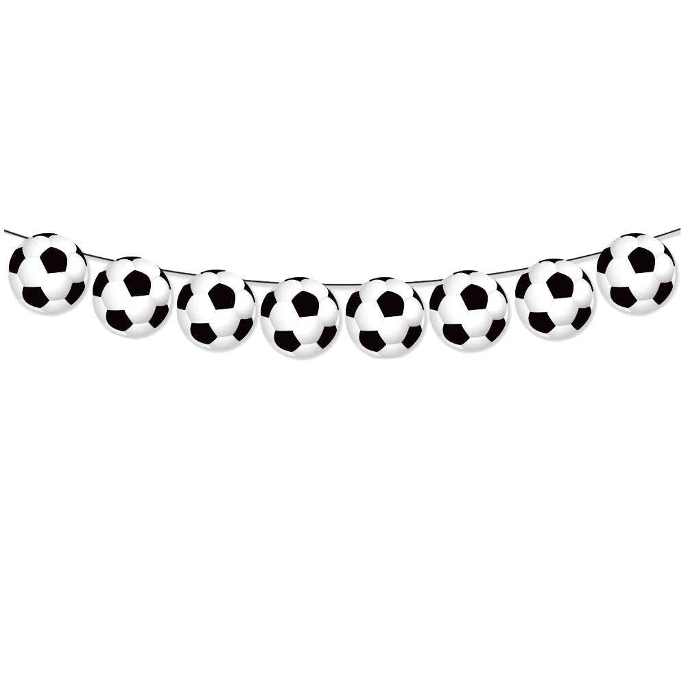 Soccer Theme party decoration plates cups tablecloth supplies kids boys Football theme birthday party decoration drinking straws