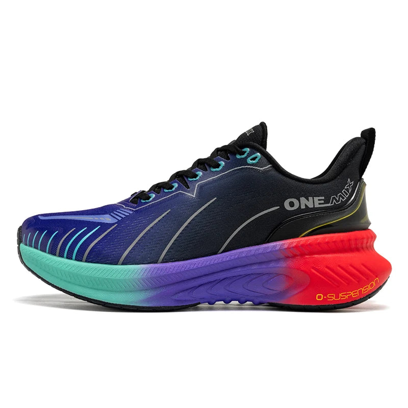 ONEMIX New Cushioning Running Shoes For Men Suitable Heavy Runners Lace Up Sports Women Non-slip Outdoor Athletic Male Sneakers