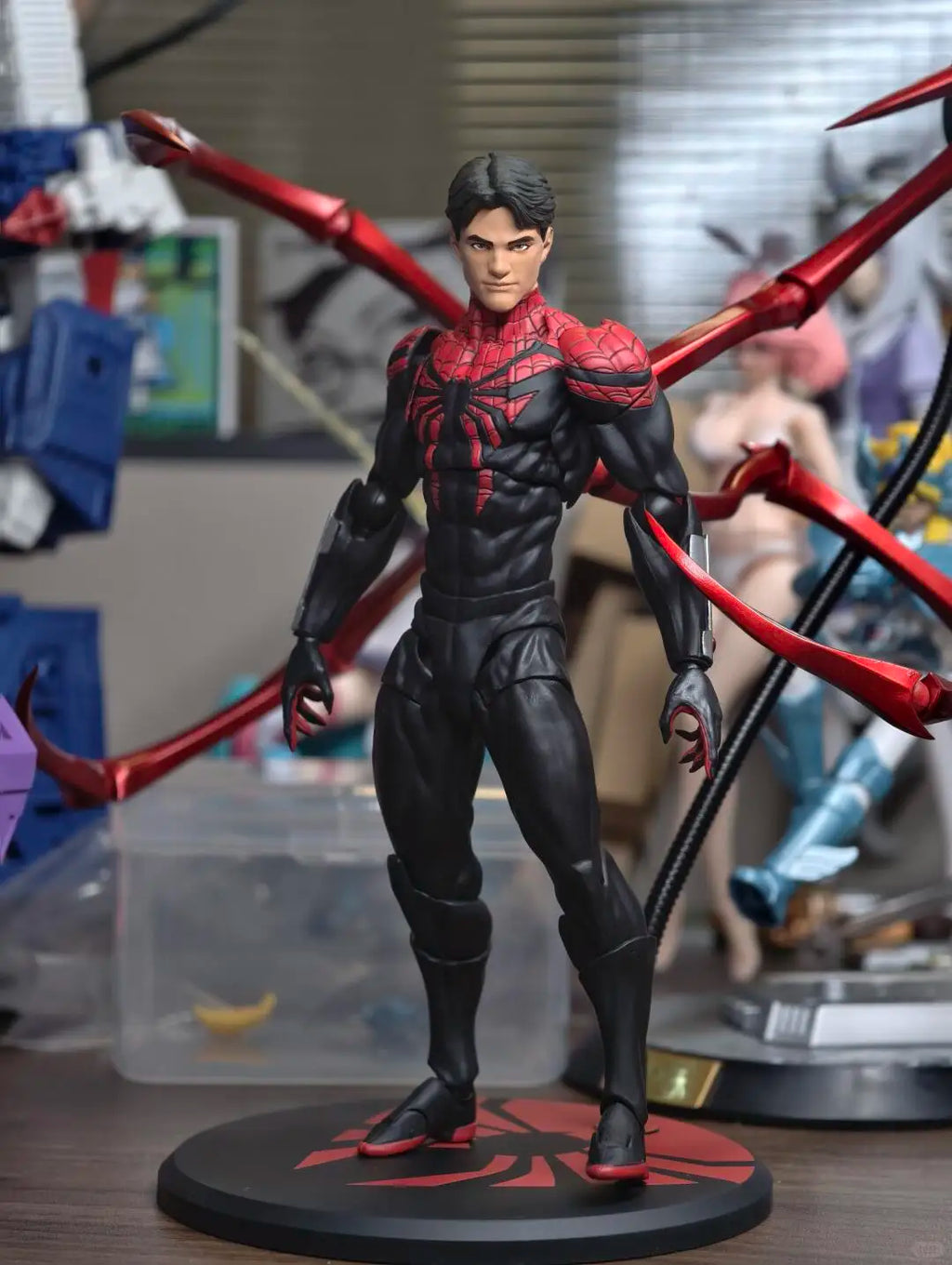 In Stock Mess Toys Superior Spider Man Doctor Octopus Peter Parker Messtoys Spiderman Neighbor Anime Action Figure Toys Gifts