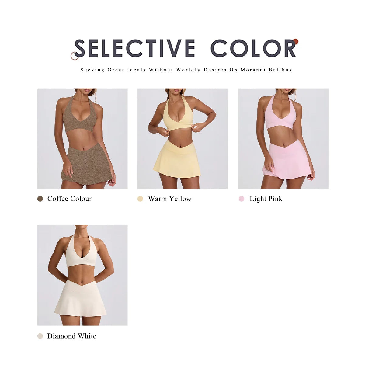 Ctenkevet Women Chest Padding And High Elasticity Bra Set 2Pcs Tennis Skirt Sportswear Female Golf Suits Sport Outfit For Woman